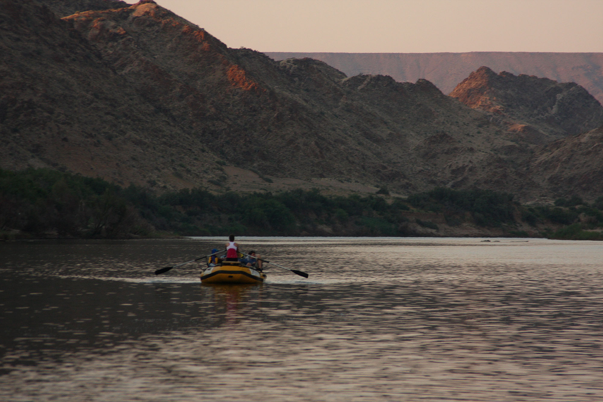 Photograph from a previous trip on the Orange River.